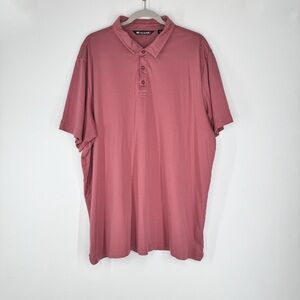 Travis Mathew Short Sleeve 3 Button Polo Shirt Team Construction Men’s Size XXXL